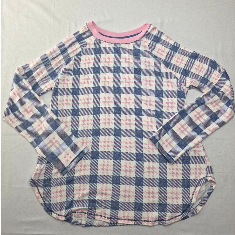 Cuddl Duds Women 2pc Pajama Set Brushed Sweater Knit Plaid Large Sleepwear NWT